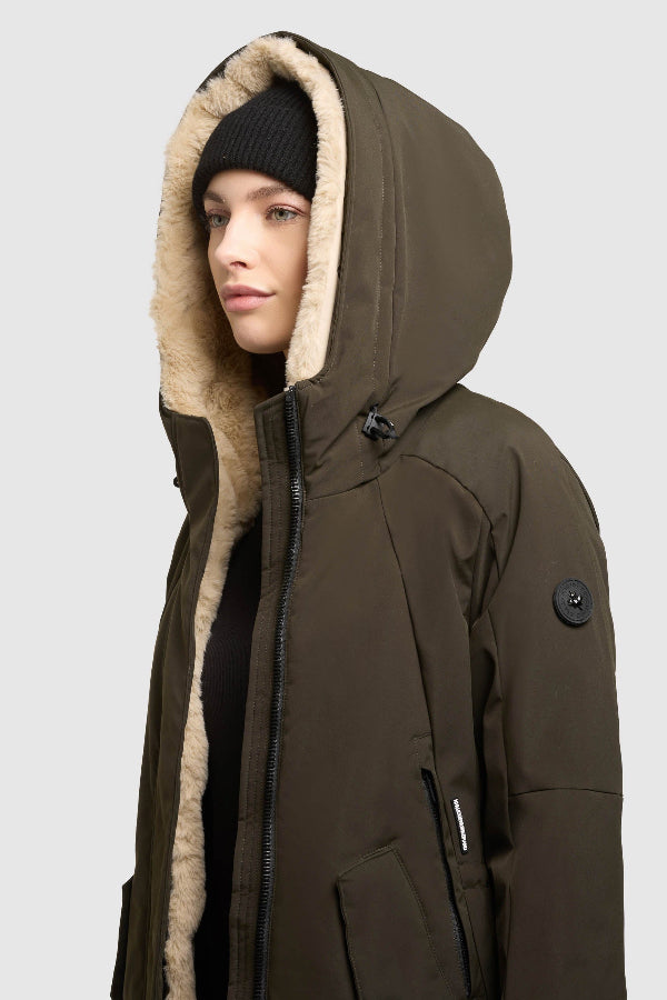 Khujo Mantel/Parka Ciela park green