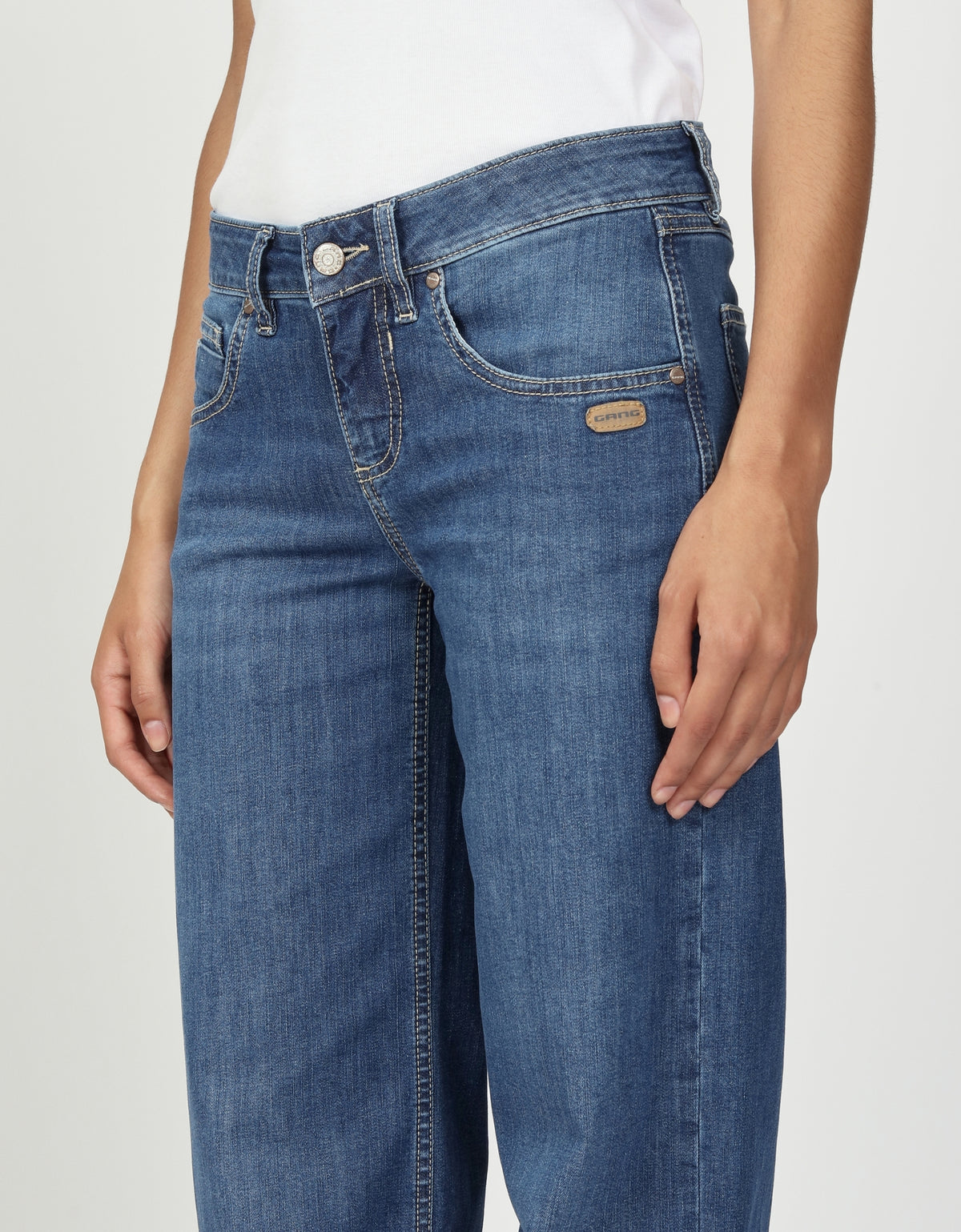 Gang Jeans, gerades Beim, jeansblau, River