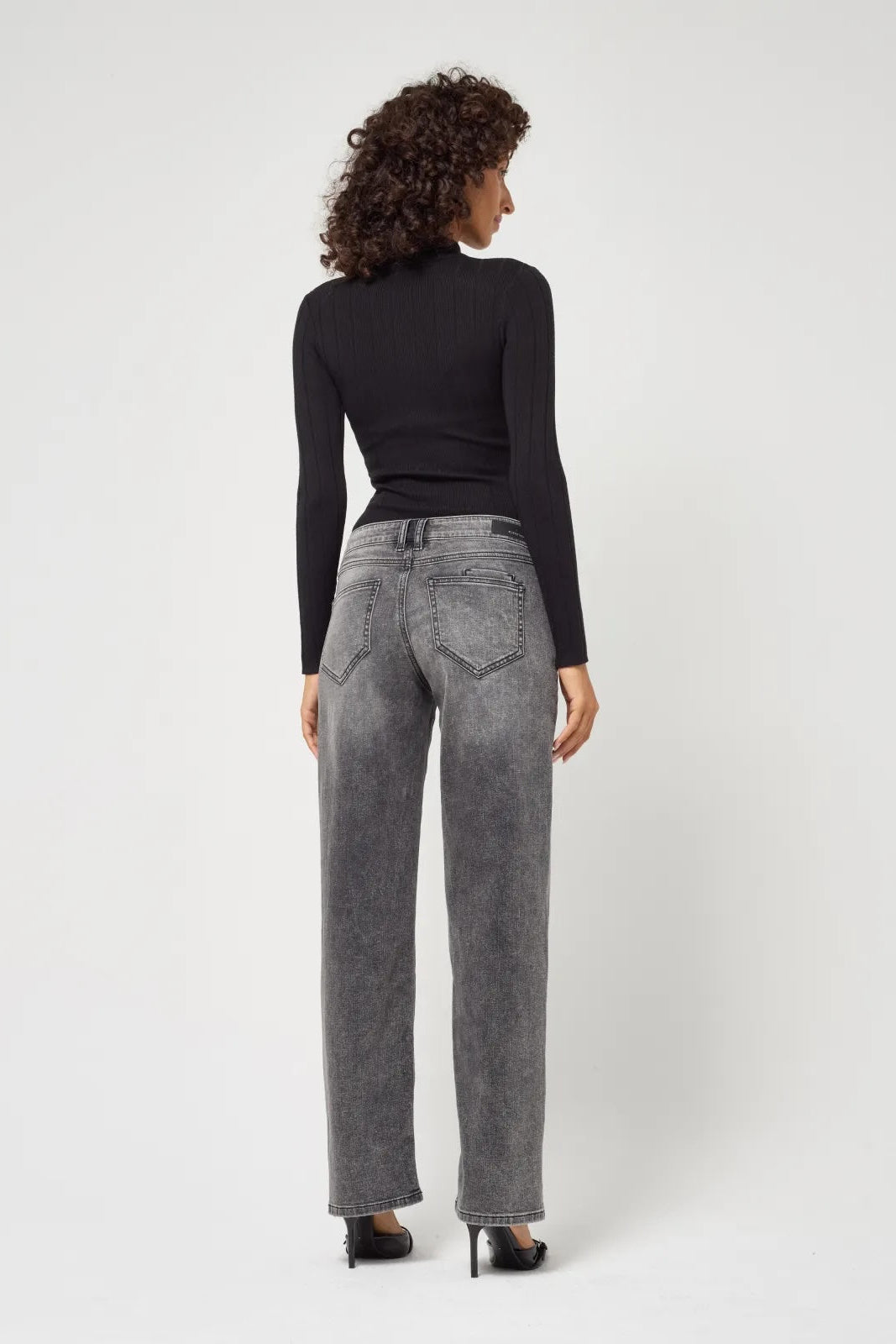 Gang Jeans 94River salt pepper black