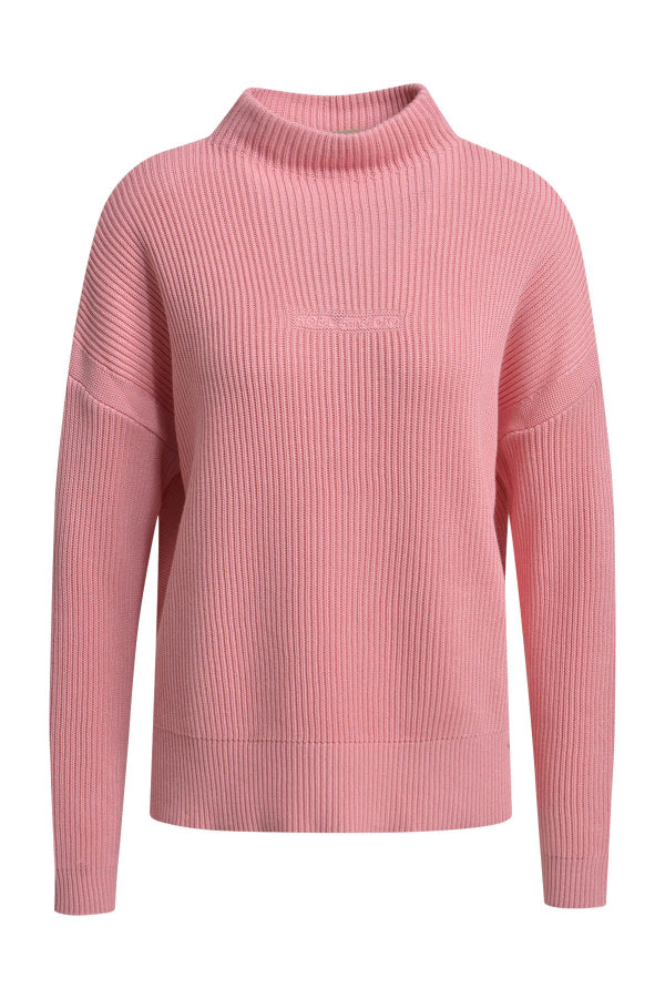 Smith & Soul Pullover bubblegum, Rippstrick, Stehkragen