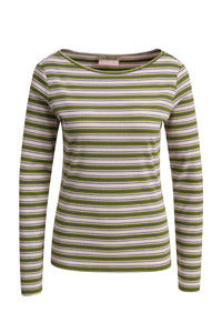 Smith & Soul Longsleeve gestreift pea green