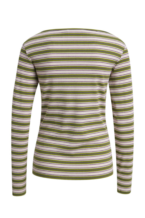 Smith & Soul Longsleeve gestreift pea green
