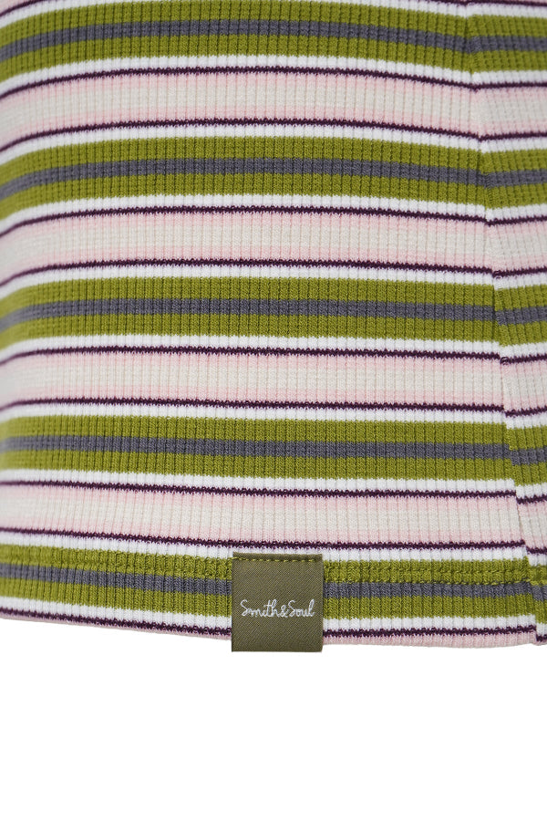 Smith & Soul Longsleeve gestreift pea green