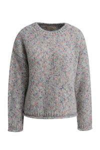 Smith & Soul Strickpullover grey melange print