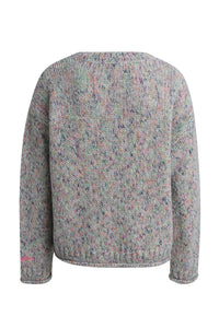 Smith & Soul Strickpullover grey melange print