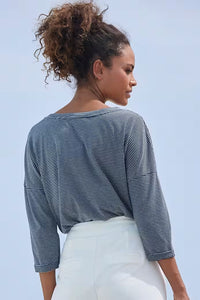 Elbsand Shirt Veera coldwater/cloud white