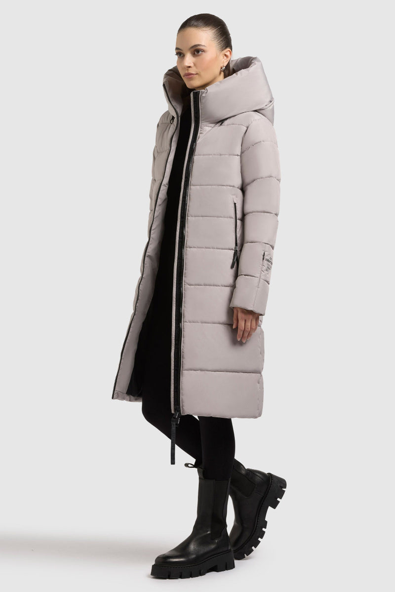 Khujo Steppmantel Jilias6 matt blizzard grey