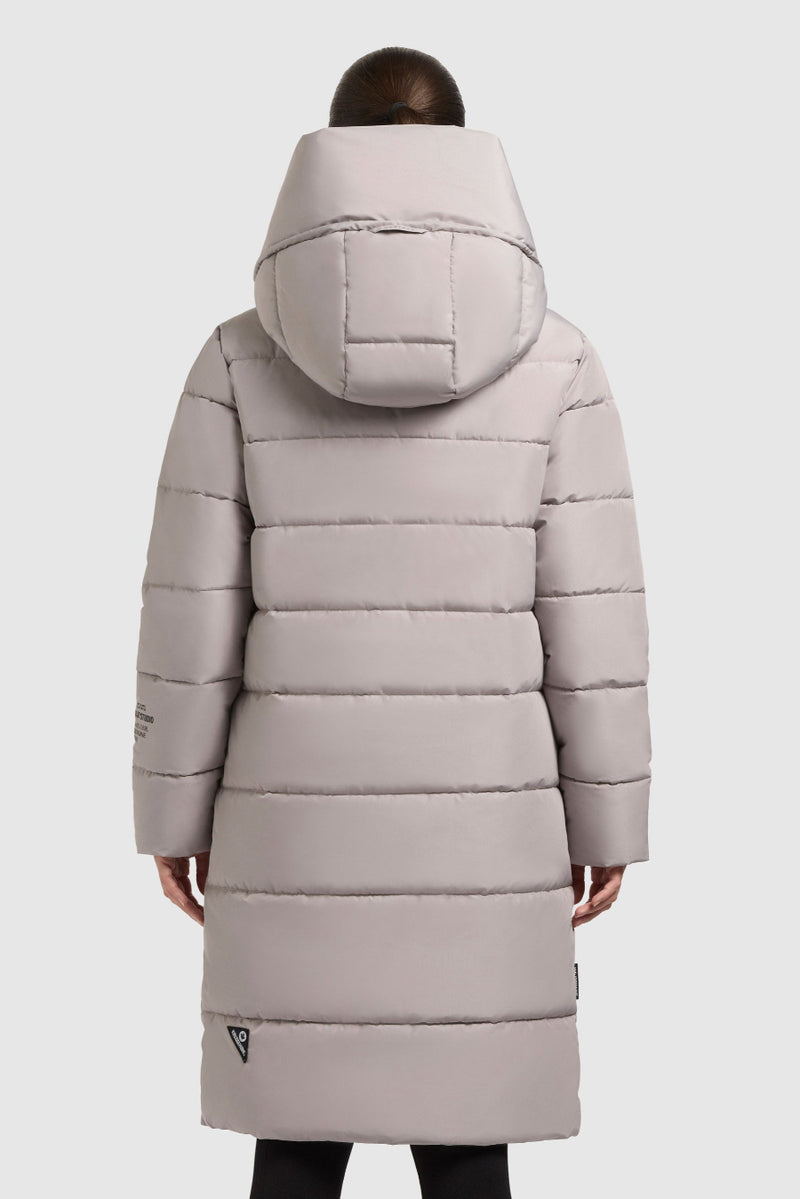 Khujo Steppmantel Jilias6 matt blizzard grey