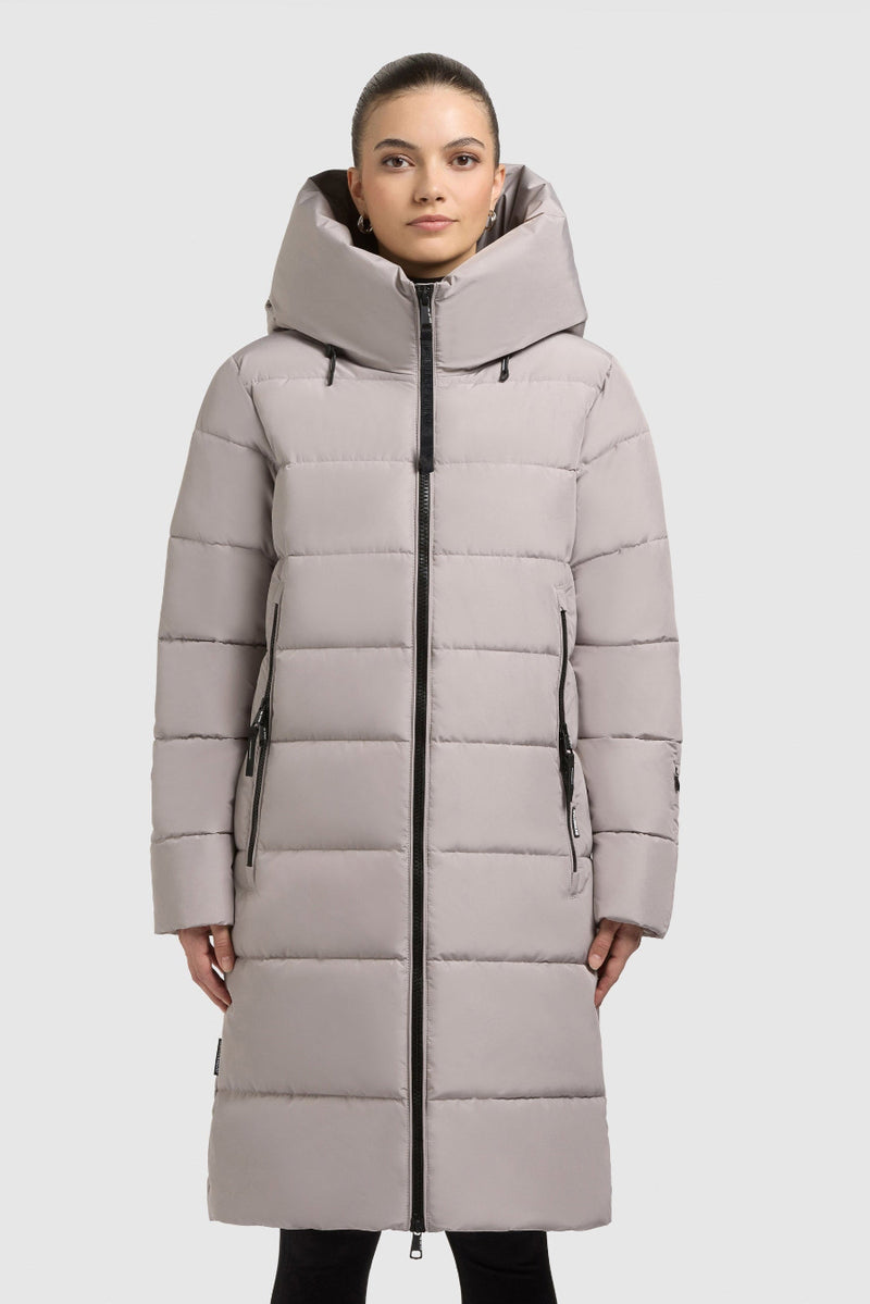Khujo Steppmantel Jilias6 matt blizzard grey