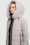 Khujo Steppmantel Jilias6 matt blizzard grey