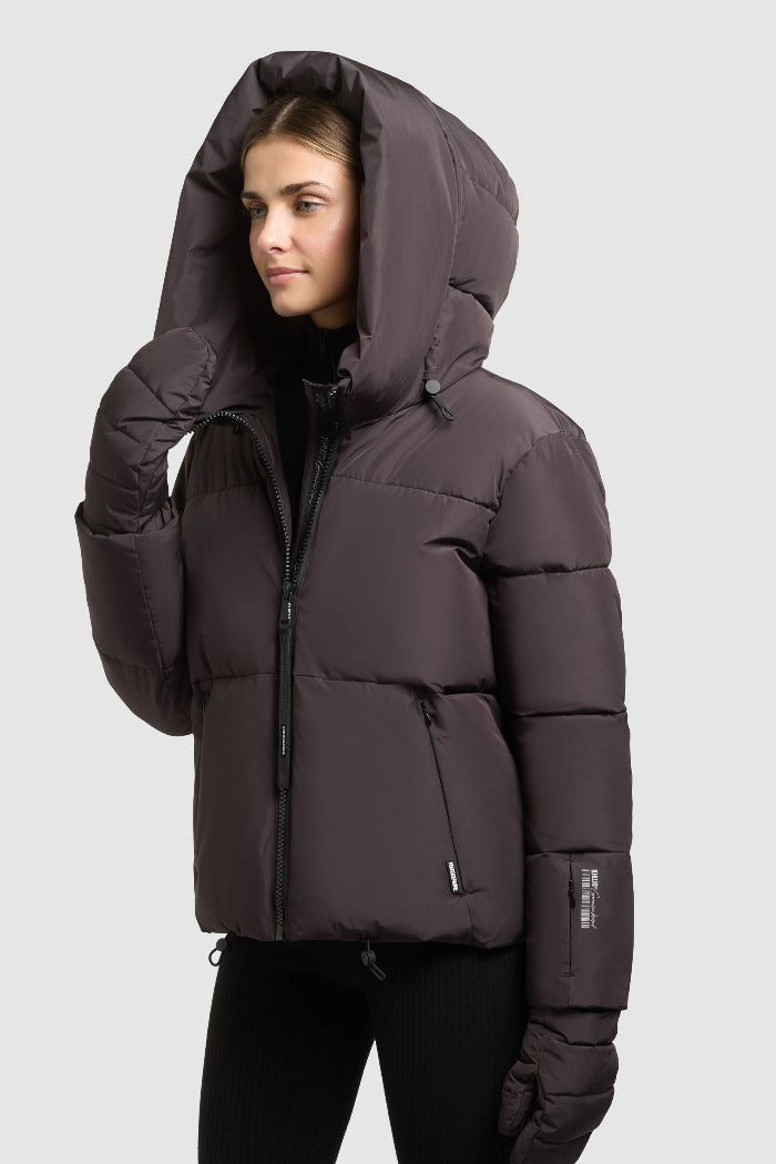 Khujo Steppjacke Audrey2 (mit Handschuhen) moody plum