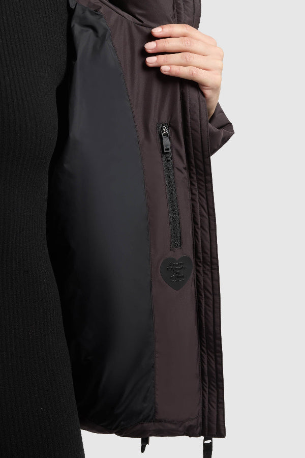 Khujo Steppjacke Audrey2 (mit Handschuhen) moody plum
