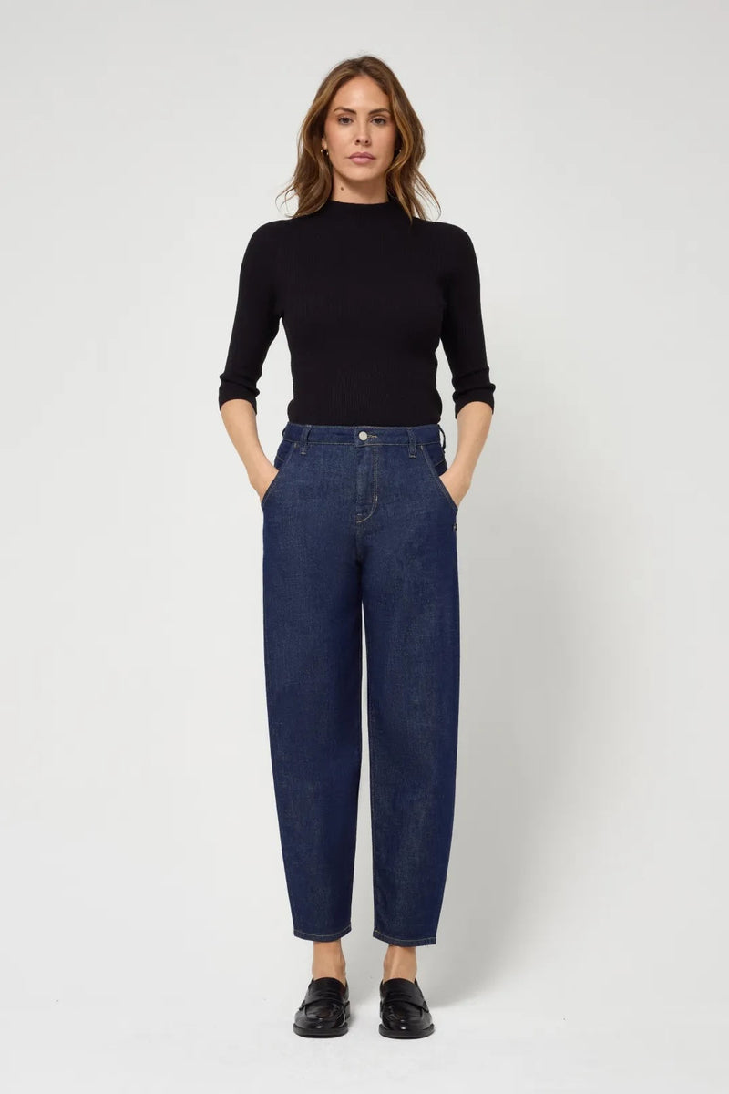 Gang Jeans 94Via prewashed, dunkle Waschung, O-Shape, balloon fit, high waist