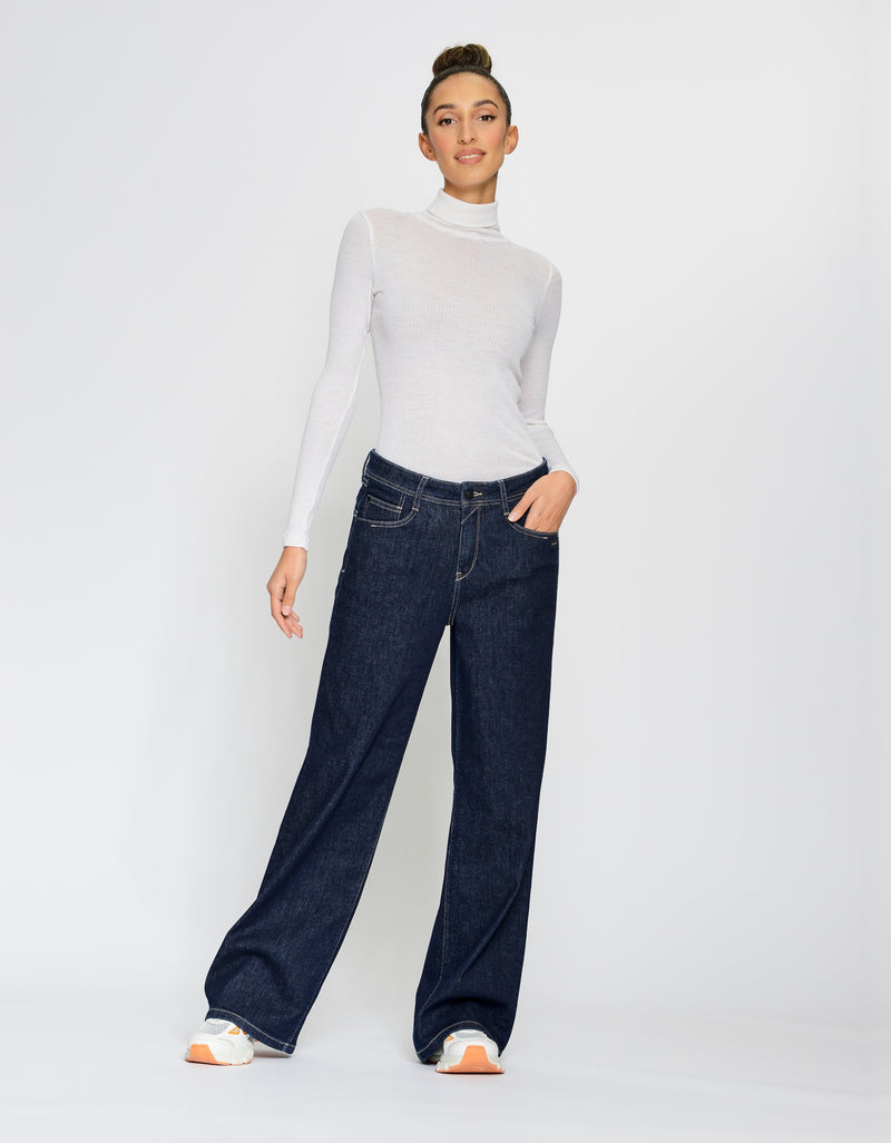 Gang Jeans 94Amelie, wide fit, Amelie, prewashed, dunkle Waschung