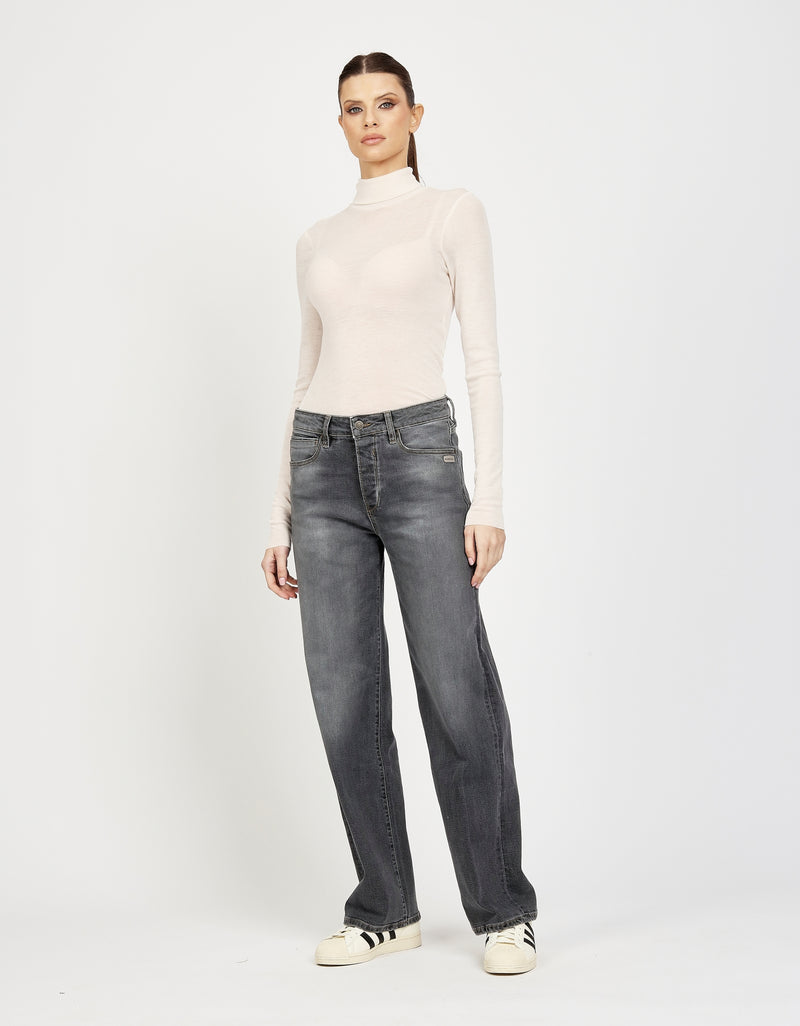 Gang Jeans 94Jul, Jul, worn midgrey, grau, comfort straight fit