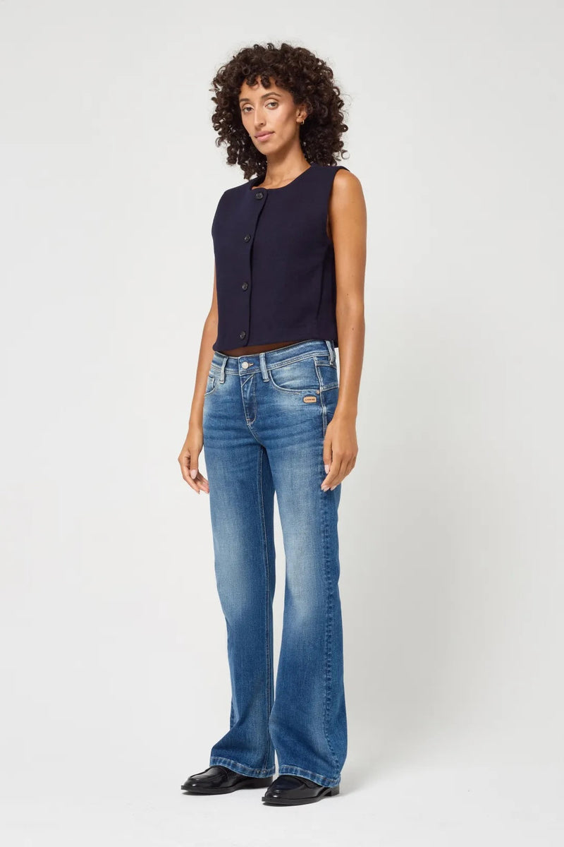 Gang Jeans 94Amelie Flared auth vint wash, mittlere Waschung, ausgestelltes Bein, lang