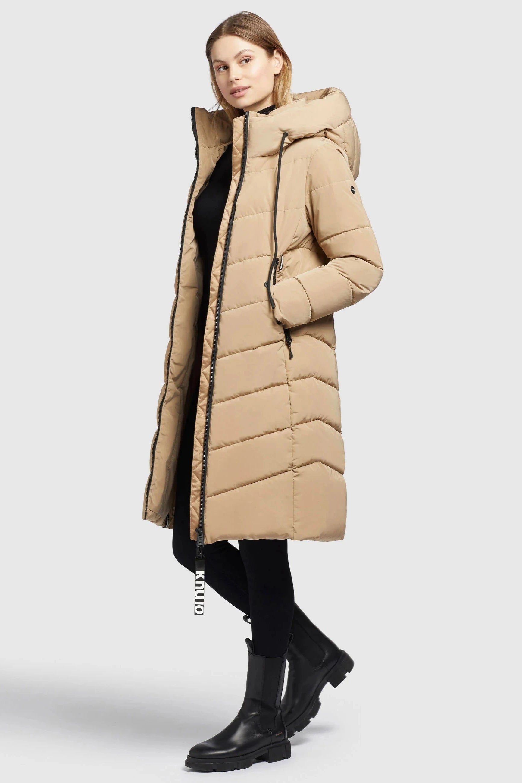 Khujo Steppmantel Mikia2 beige/tao-san