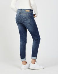 Gang Jeans 94Stacy darkblue cross hatch
