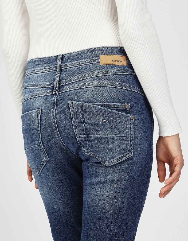 Gang Jeans 94Stacy darkblue cross hatch