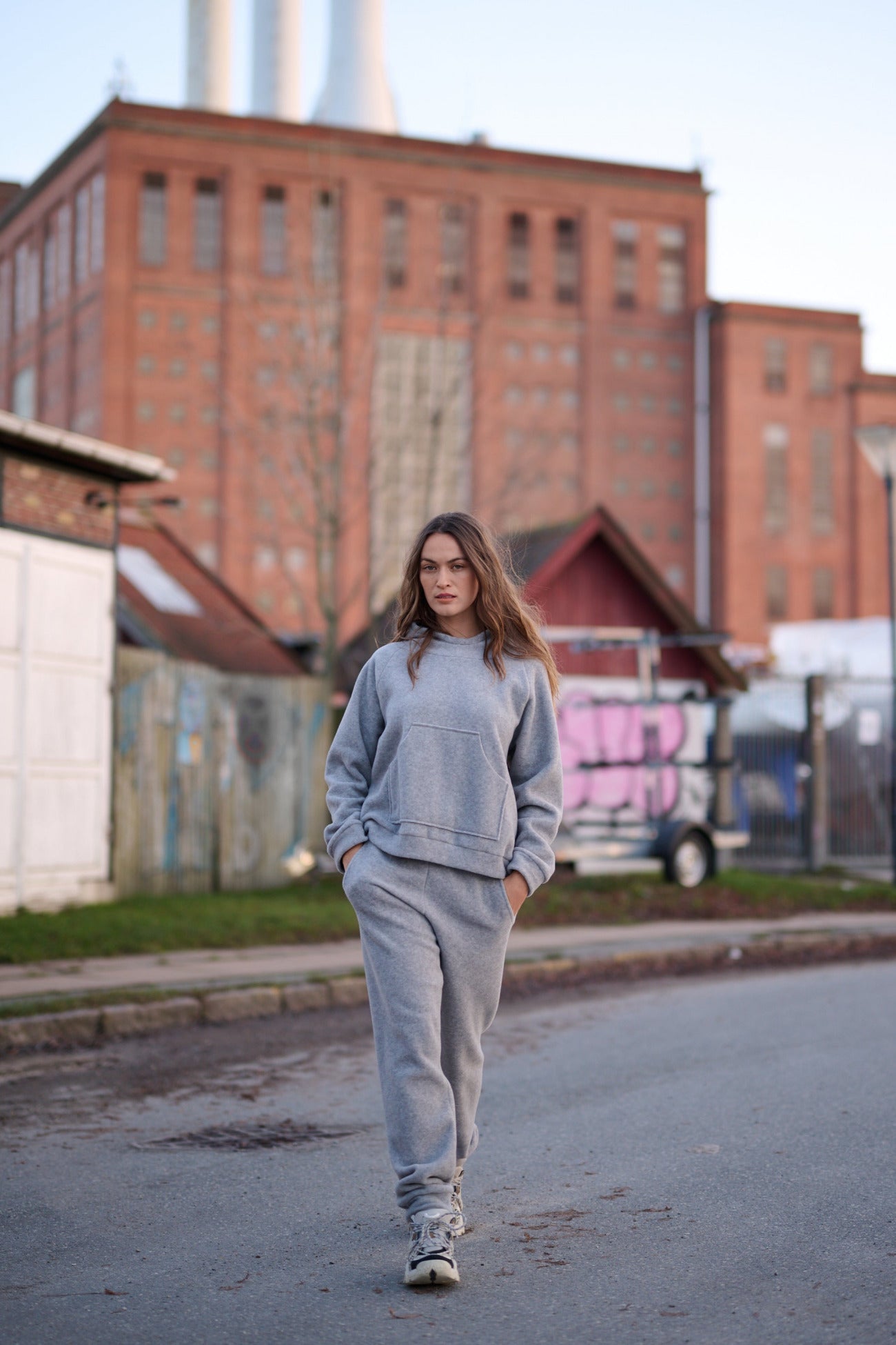 Henriette Steffensen Hoodie light grey