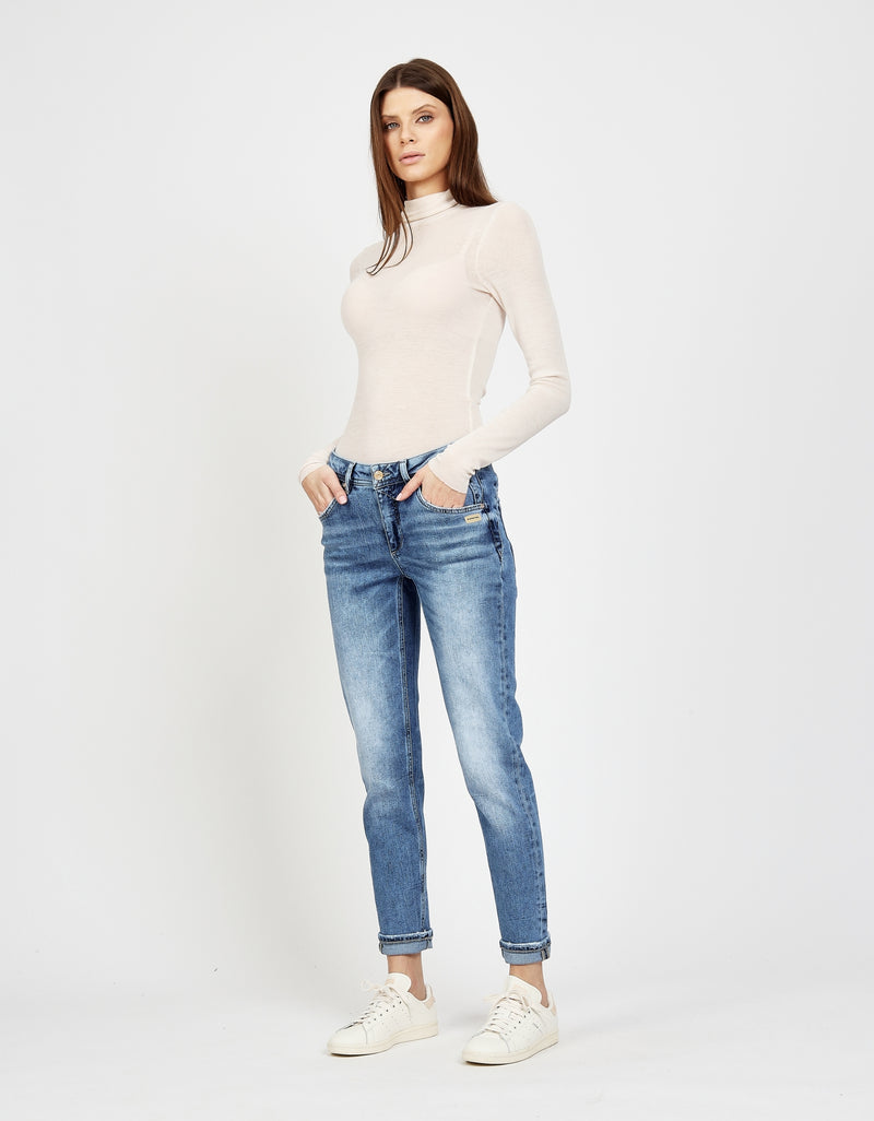 Gang Jeans 94Adela, Adela, relaxed fit, high-low autumn wash, mittlere Waschung