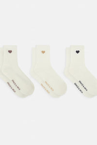 Grace & Mila Socken Asteria multicolor, Herz, Herzchen, Lurex