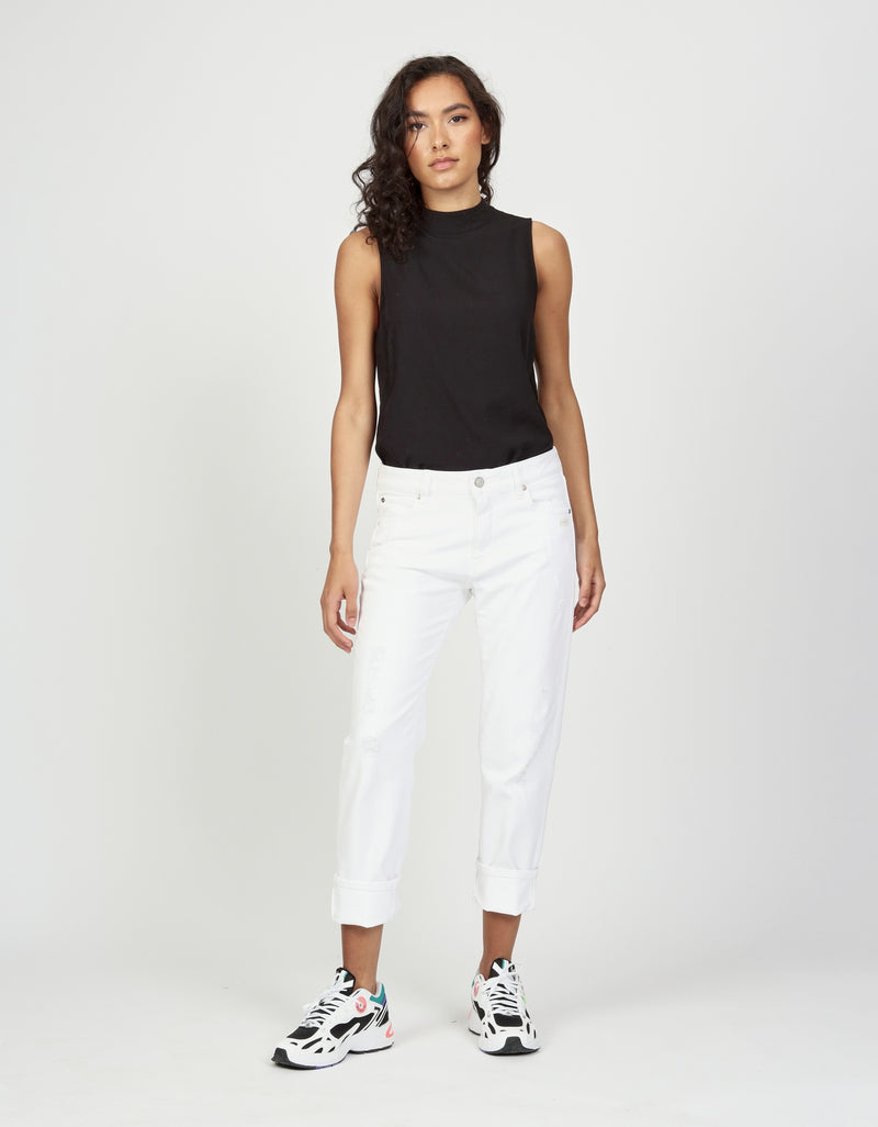 Gang Jeans Nadia cropped, white vintage, weiß, 94Nadia, Umschlag