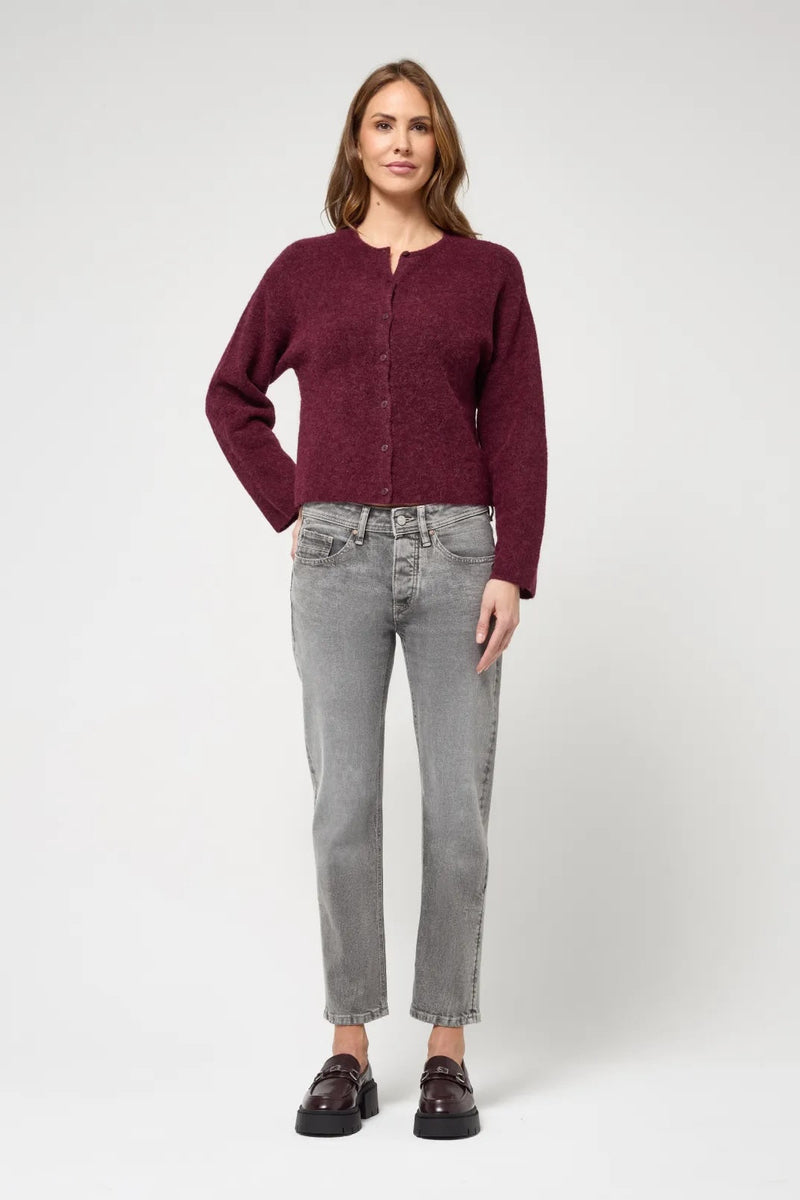 Gang Jeans 94Nica Cropped pepper grey, grau, hellgrau, boyfriend fit, verkürzte Beinlänge
