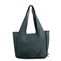 zaZa´z Handtasche graublau, breiter Taschenriemen
