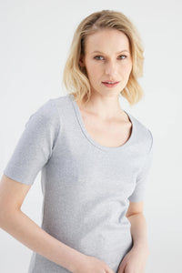 Cup of Joe T-shirt Alina light silver