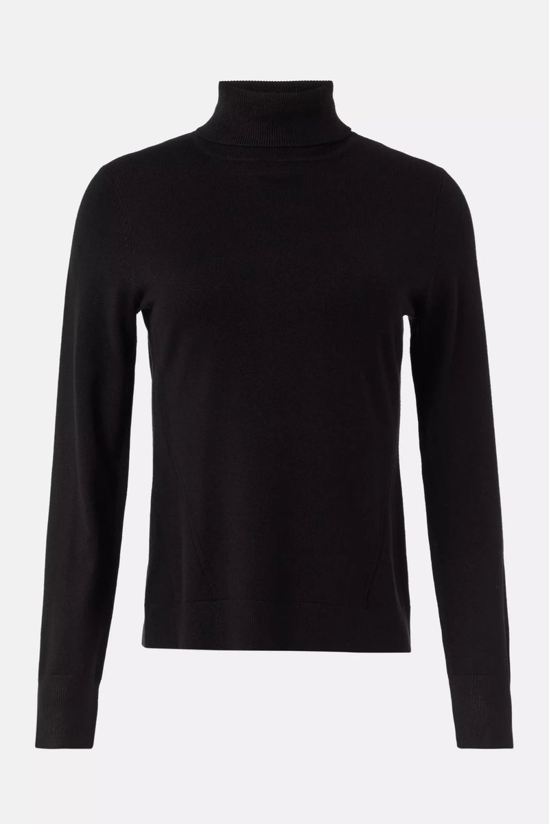 Comma Rollkragenpullover schwarz