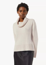 Comma Rollkragenpullover beige stone