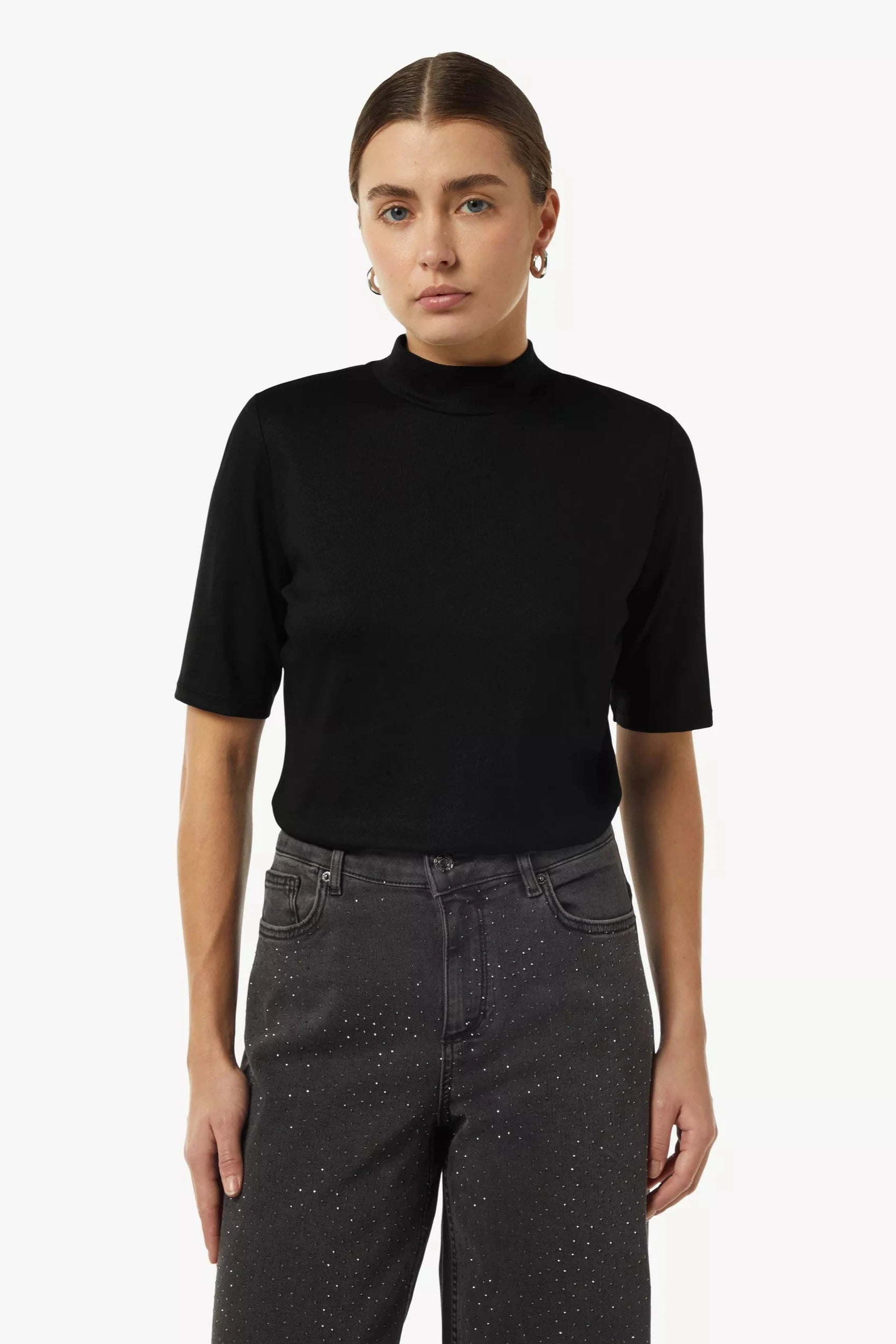 Comma T-Shirt schwarz