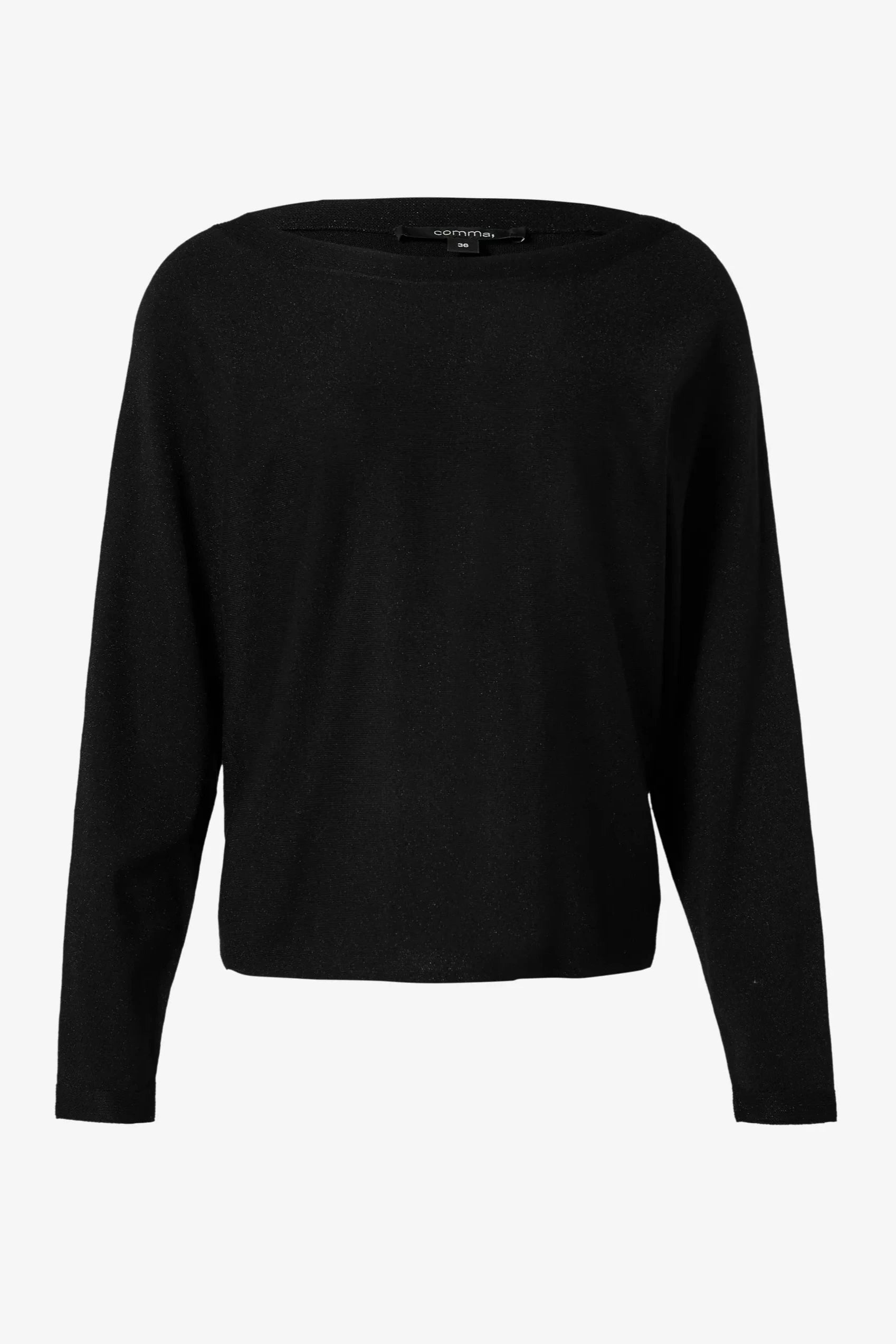 Comma Strickpullover schwarz