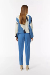 Comma Pullover creme/blue print