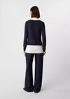 Comma Strickpullover midnight blue