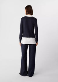 Comma Strickpullover midnight blue