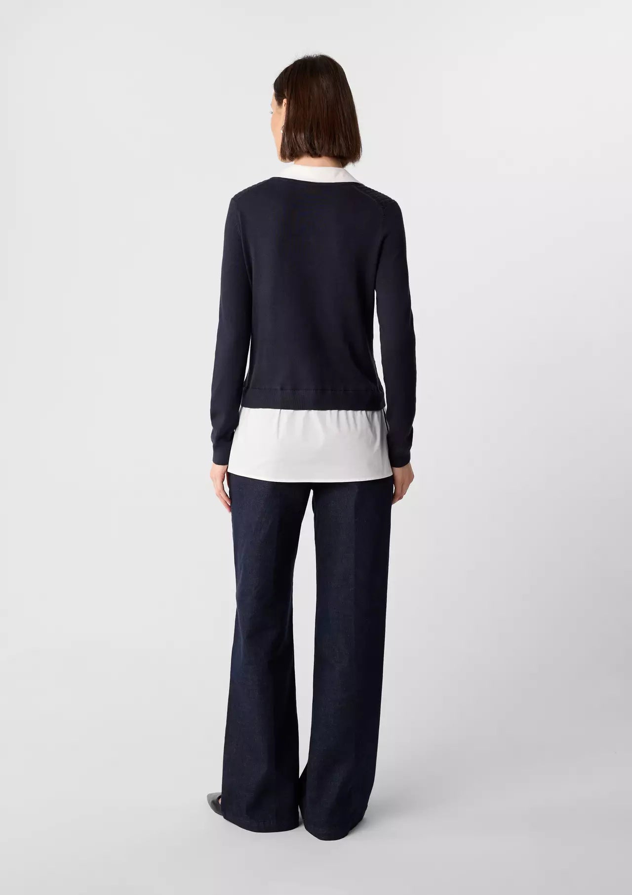 Comma Strickpullover midnight blue