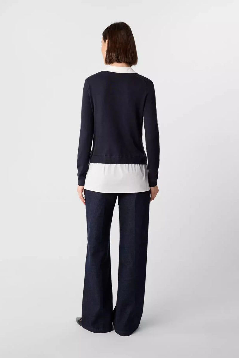 Comma Strickpullover midnight blue