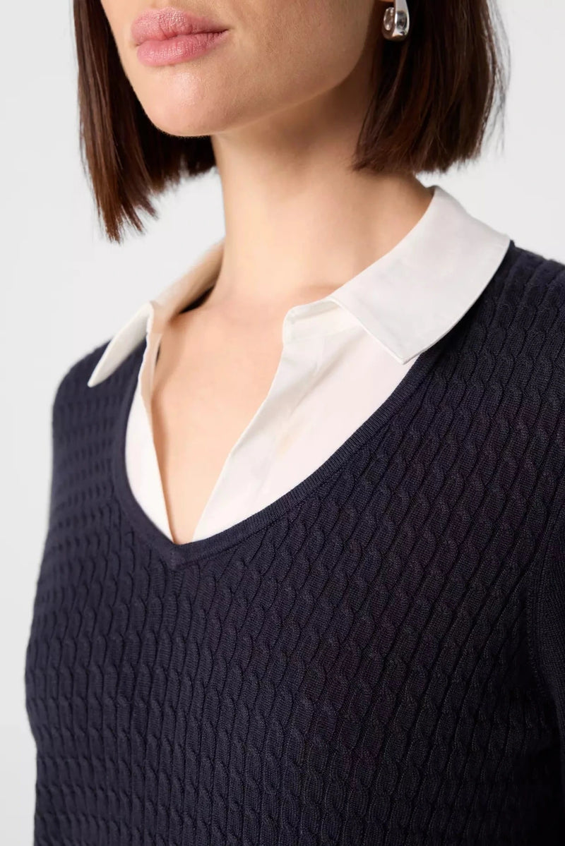 Comma Strickpullover midnight blue