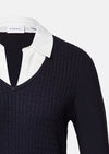 Comma Strickpullover midnight blue