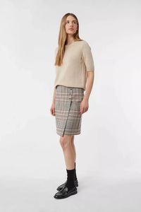 Comma Rock kariert braun