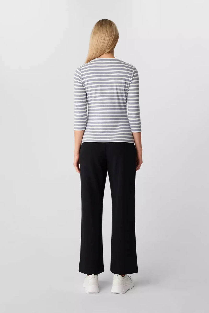 Comma Shirt gestreift breeze breige