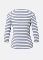 Comma Shirt gestreift breeze breige