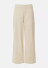 Comma Cordhose beige, relaxed fit, wide leg, verkürzte Beinlänge