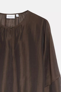 Comma Bluse chocolate brown
