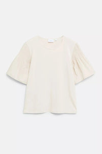 Comma T-Shirt im Fabricmix mit Smok Details