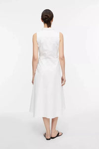 Comma Kleid geknotet weiß