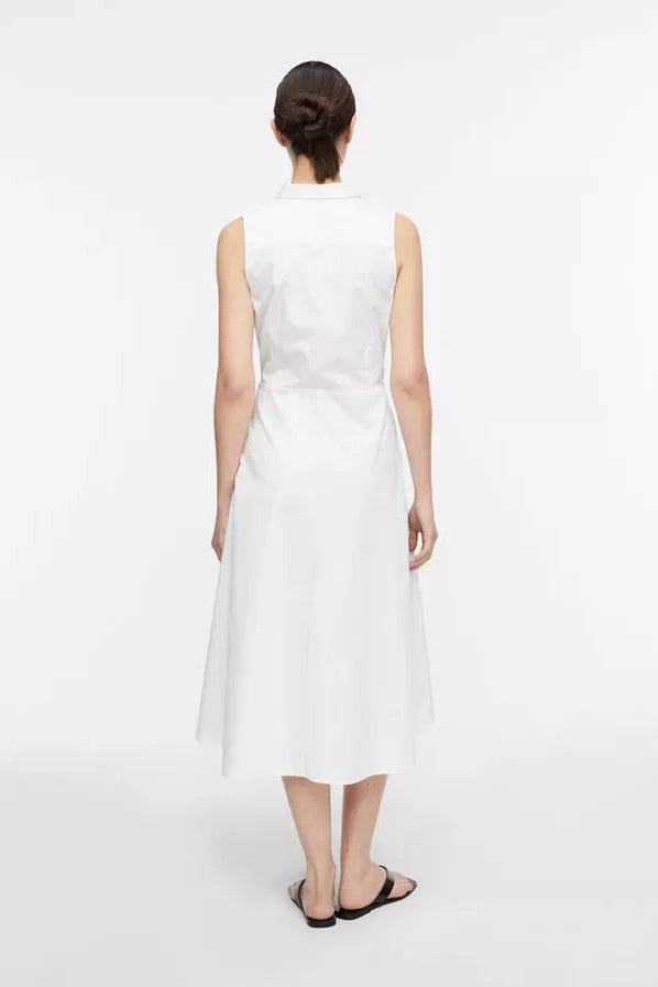 Comma Kleid geknotet weiß