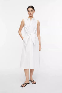 Comma Kleid geknotet weiß